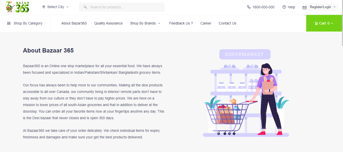 Online Shopping platform Ecommerce Clone website page example